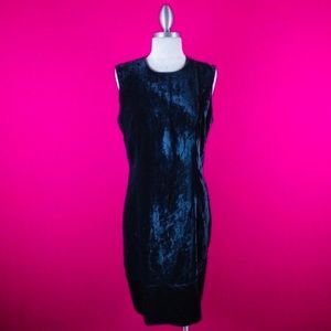 @ Banana Republic sz 2 Black Velvet Sheath Dress
